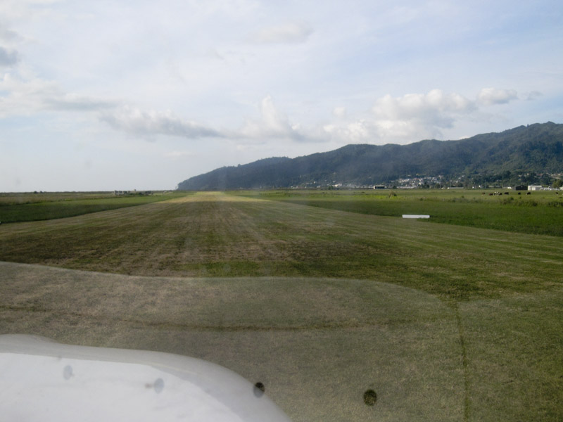 060.Looking N, down runway 34 at Thames Airport (NZTH), Kauaeranga, NZ