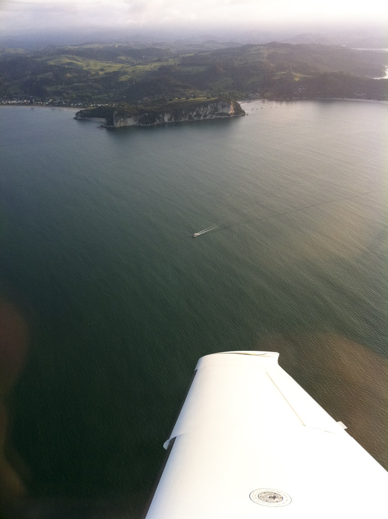 067.Mercury Bay, looking S at Shakespear's Cliff, E of Whitianga Airport (NZWT),
