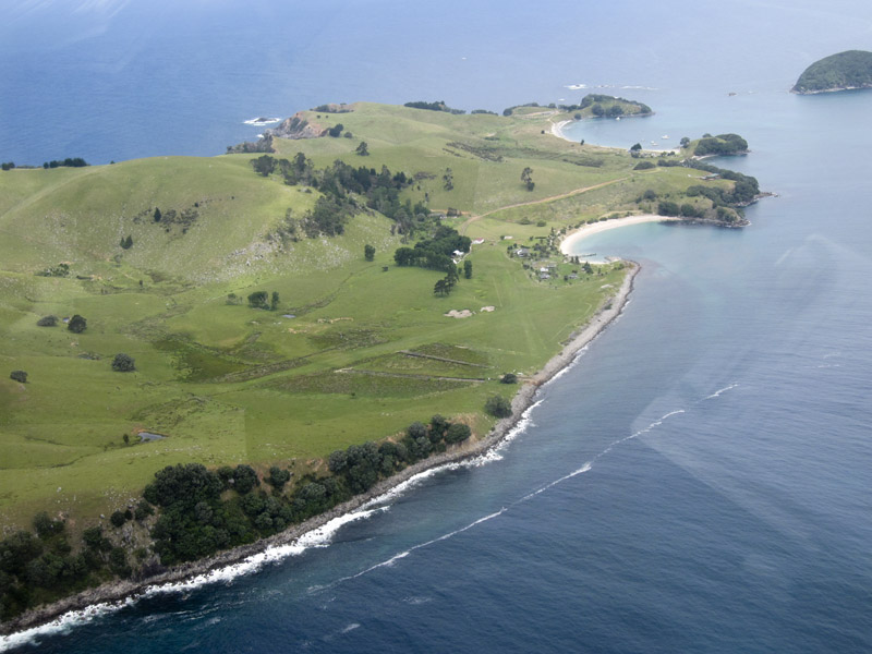 085.Slipper Island's private airport, off east coast of NZ's Coromandel Peninsula