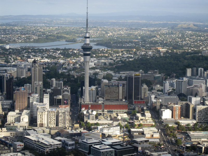 111.Auckland City Center & SkyTower, looking SE