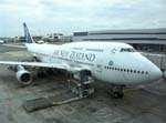 125.Air New Zealand Boeing 747-400.  My ride LAX-NZ and NZ-Brisbane, OZ